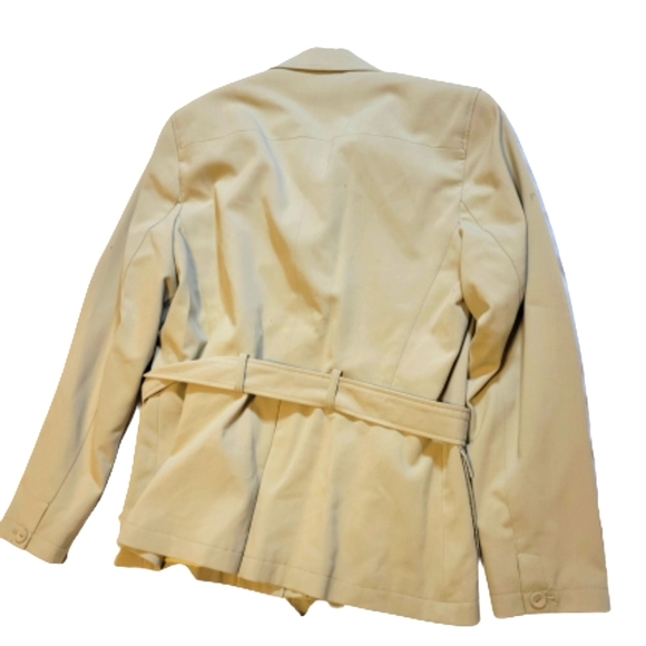 Signature By Larry Levine pantsuit. Olive. Belted jacket. Button closure. 4 pkts - Picture 3 of 5